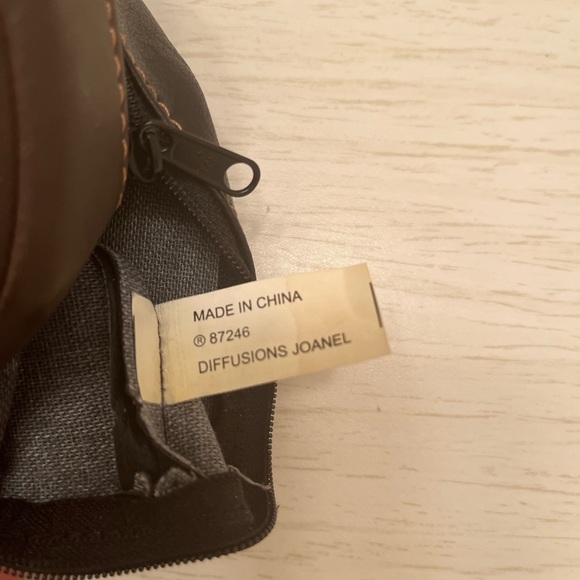 Leather wine bottle/champagne Bubbles carrier Black and brown With Carry Handle. - Picture 7 of 8